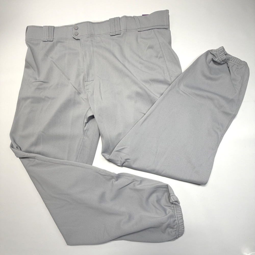 Rawlings PP350 Gray Baseball Pants Men's 2XL NWT Elastic Cuff